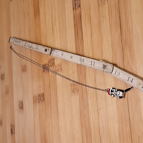 Kit-Cat Klock clock Festive Holiday Christmas necklace - Picture 3 of 4